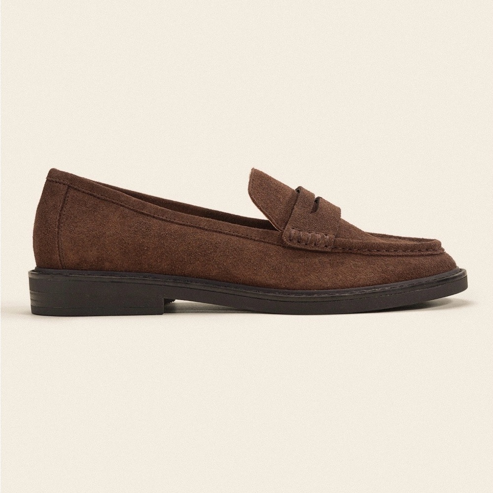 Chestnut Suede penny loafers by C.Paravano
